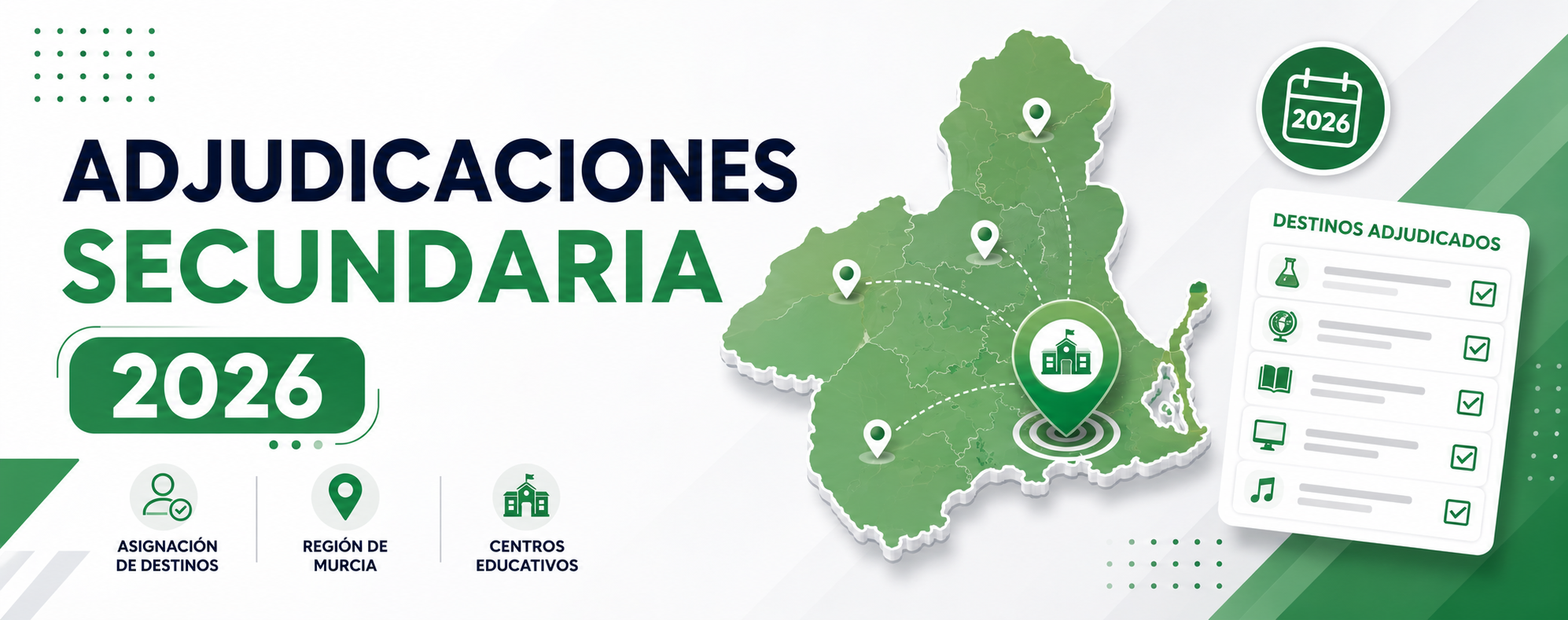 Adjudicaciones de Secundaria 2026