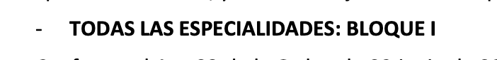 Últimos adjudicados de Primaria